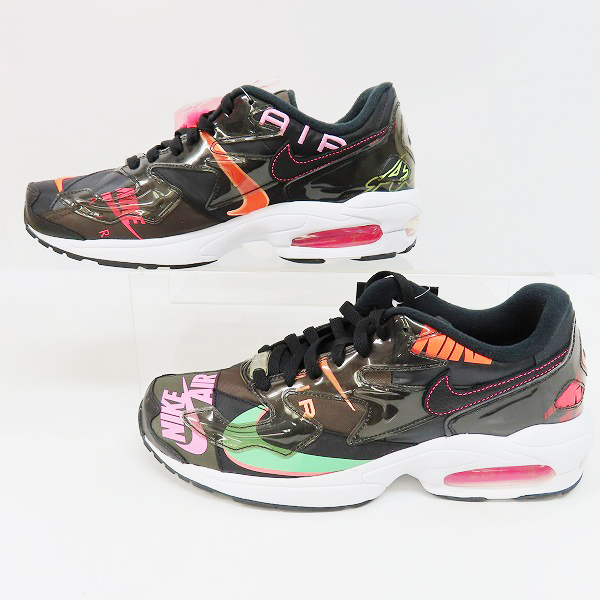 実際に弊社で買取させて頂いたNIKE×ATMOS/ナイキ×アトモス AIR MAX2 LIGHT QS/エアマックス2 ライト クイックストライク CI5590-001/27.5の画像 3枚目