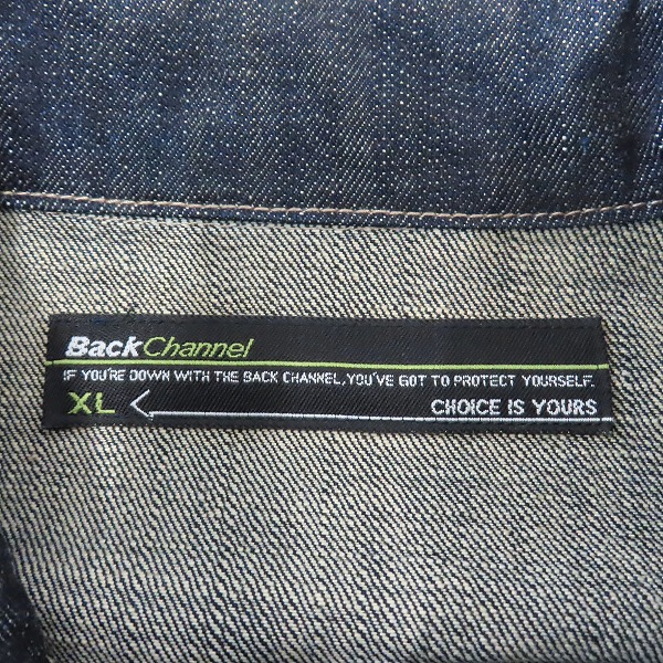 実際に弊社で買取させて頂いたBackChannel/バックチャンネル デニムジャケット/XLの画像 2枚目