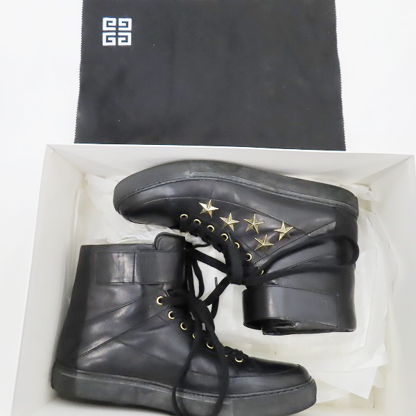 実際に弊社で買取させて頂いたGIVENCHY/ジバンシィ スター スタッズ ベルト スニーカー 2603/45の画像 8枚目