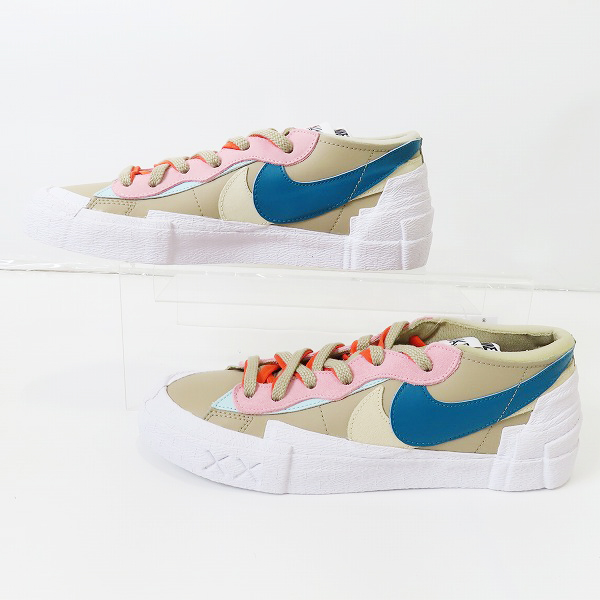 実際に弊社で買取させて頂いた【未使用】NIKE×SACAI×KAWS/ナイキ×サカイ×カウズ BLAZER LOW REED/ブレーザーロー リード DM7901-200/27の画像 3枚目