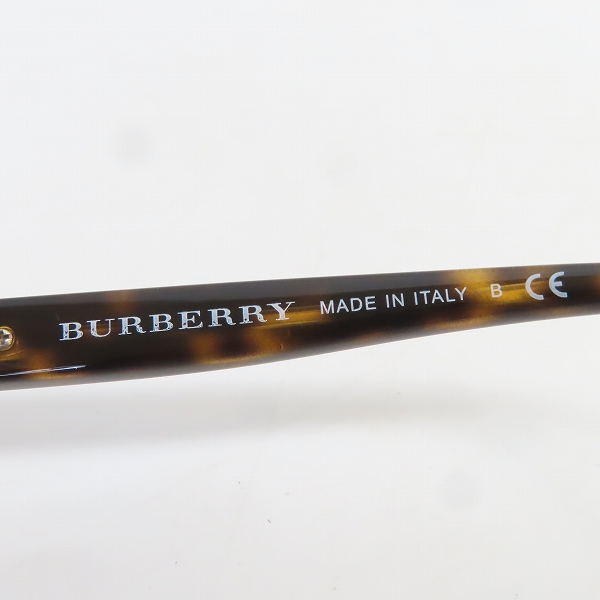 実際に弊社で買取させて頂いたBURBERRY/バーバリー 度入り アイウェア/メガネフレーム B 2206-Dの画像 6枚目