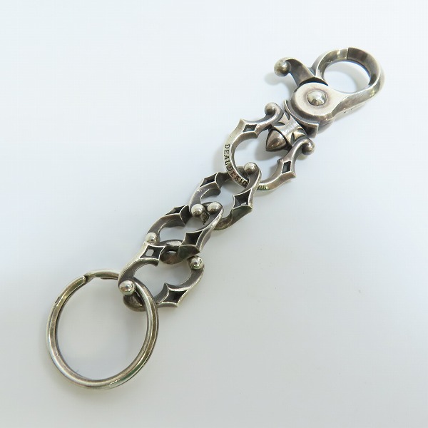 実際に弊社で買取させて頂いたDEAL DESIGN/ディールデザイン エフソリッド キーチェーン シルバー キーホルダー/キーリング 391736の画像 1枚目