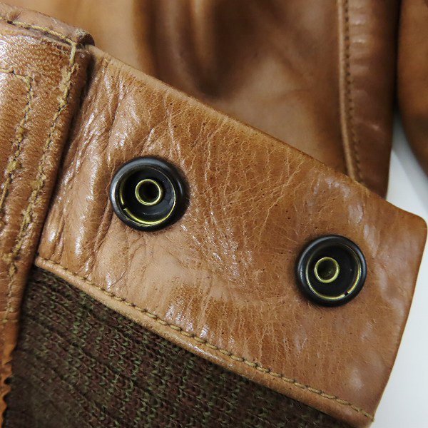 実際に弊社で買取させて頂いたBUZZ RICKSON'S/バズリクソンズ BRONCO HIDE/ブロンコ ハイド 馬革 A-1 レザーフライトジャケット/42の画像 6枚目