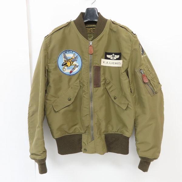 実際に弊社で買取させて頂いたBUZZ RICKSONS/バズリクソンズ  L-2 フライトジャケット BR11130/38