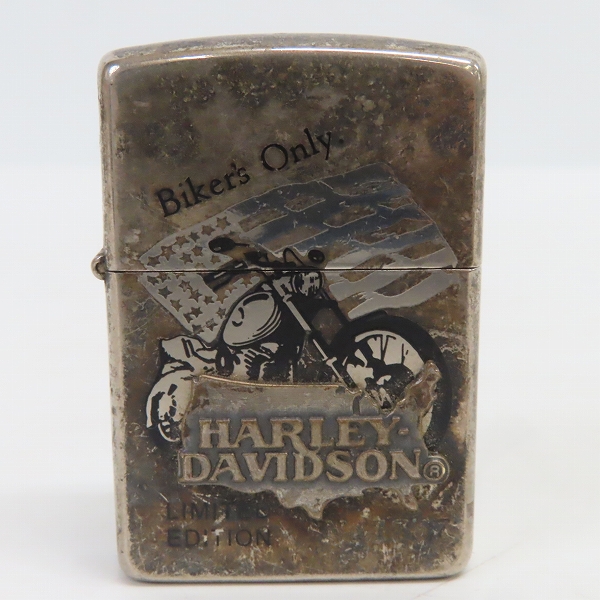実際に弊社で買取させて頂いたZIPPO/ジッポー HARLEY-DAVIDSON/ハーレー ダビッドソン メタル貼り  1995年製