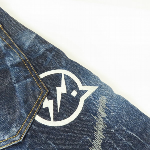 実際に弊社で買取させて頂いたVANQUISH × Fragment Design/ヴァンキッシュ×フラグメントデザイン THREE YEARS WASH デニムパンツ VFP1038/28の画像 8枚目
