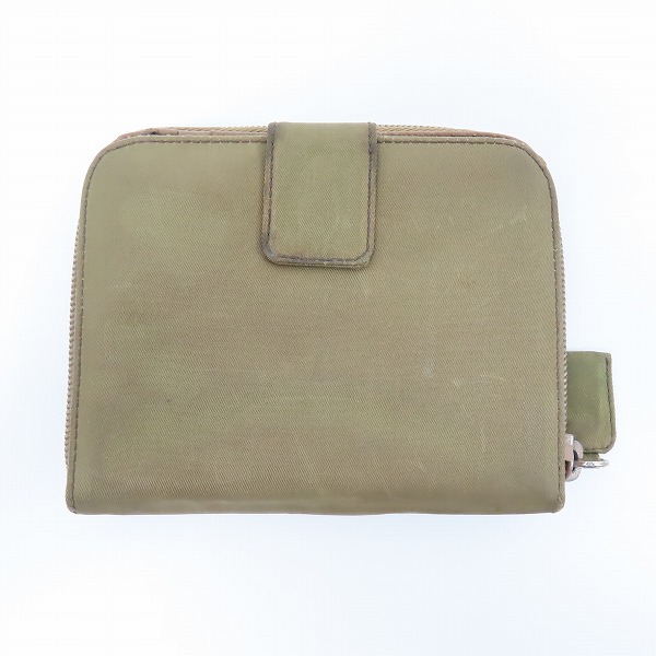 実際に弊社で買取させて頂いたPRADA/プラダ テスートナイロン ラウンドファスナー 二つ折り 財布の画像 1枚目