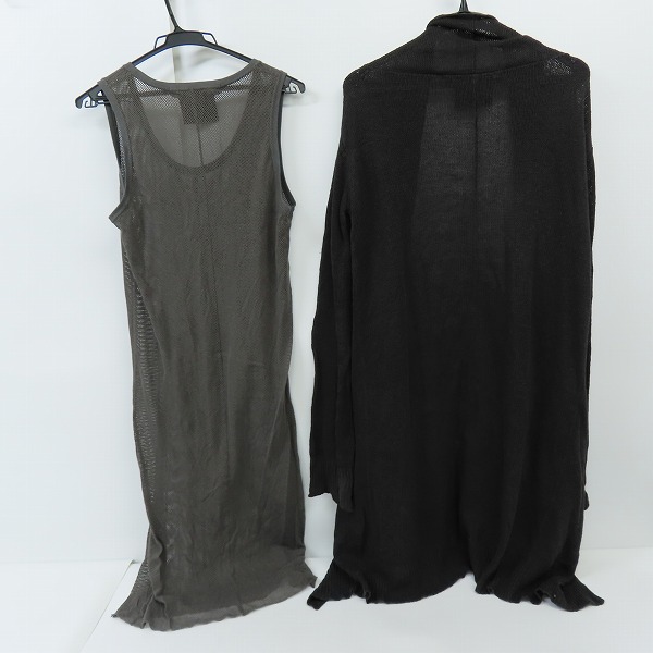 実際に弊社で買取させて頂いたDIRAIN/ディレイン シースルー ロングカーディガン タンクトップ 2点セットの画像 1枚目