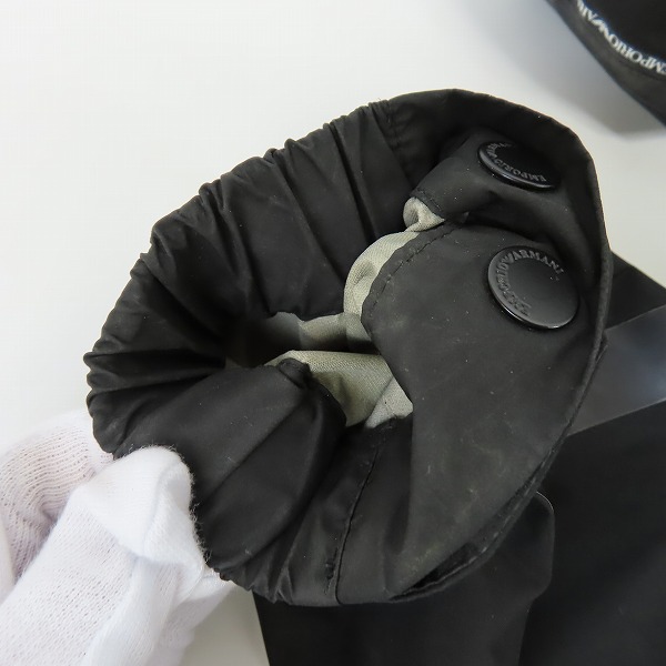 実際に弊社で買取させて頂いたEMPORIO ARMANI/エンポリオアルマーニ テープロゴ ジップアップジャケット 3G1B70 1NSDZ/50の画像 8枚目