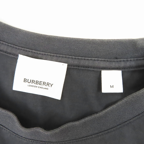 実際に弊社で買取させて頂いたBURBERRY/バーバリー MONOGRAM MOTIVE T-SHIRT モノグラムロゴ刺繍半袖Tシャツ 8014022/Mの画像 2枚目