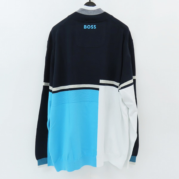 実際に弊社で買取させて頂いたBOSS/ボス HUGO BOSS/ヒューゴボス ウォーターリペレント ファブリック クオータージップ セーター/XXXLの画像 1枚目