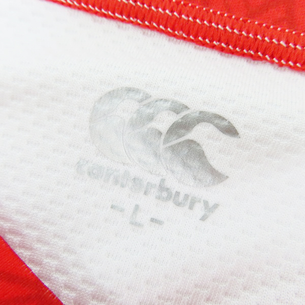 実際に弊社で買取させて頂いた【未使用】canterbury/カンタベリー ラグビー 7人制 日本代表 2021 ホーム ジャージ RG30194/Lの画像 2枚目