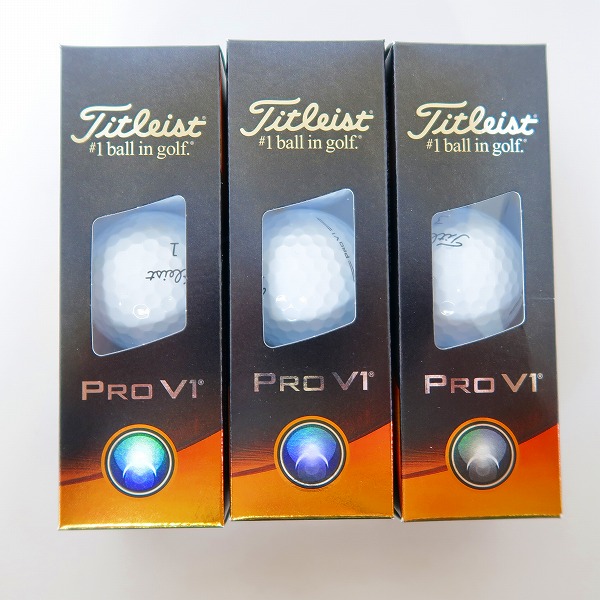 実際に弊社で買取させて頂いた【未使用】Titleist/タイトリスト PRO V1 2022 ゴルフボール/ホワイト/3スリーブ/9個入