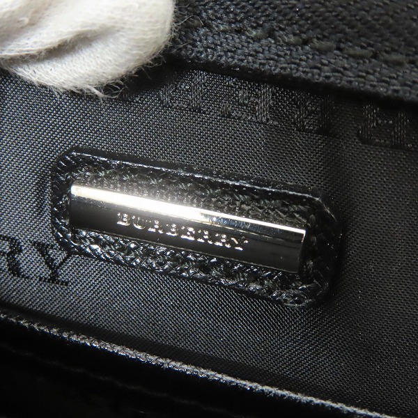 実際に弊社で買取させて頂いたBurberry/バーバリー レザー セカンドバッグ クラッチバッグ ブラックの画像 5枚目