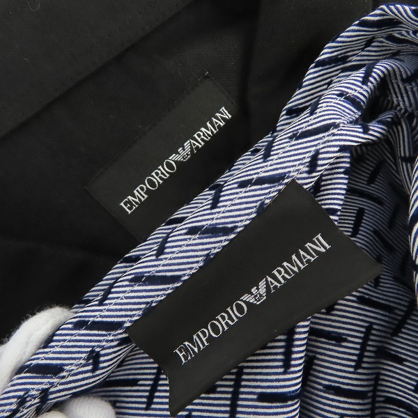 実際に弊社で買取させて頂いた【未使用】EMPORIO ARMANI/エンポリオアルマーニ  総柄 シャツ/長袖 2点セットの画像 2枚目