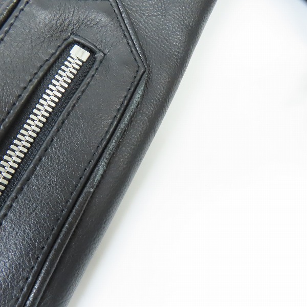 実際に弊社で買取させて頂いたNO ID/ノーアイディー SMOKE-BLZ カウレザーライダースジャケット 841030-358L/2の画像 6枚目