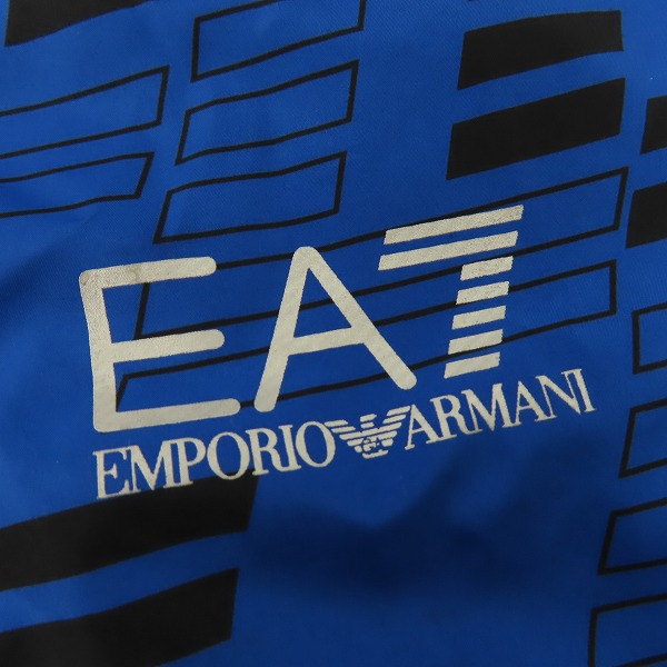 実際に弊社で買取させて頂いた【JPタグ】EA7 EMPORIO ARMANI/イーエーセブン エンポリオアルマーニ  ロゴ プリント フード ベスト 裏地メッシュ/US-Lの画像 7枚目