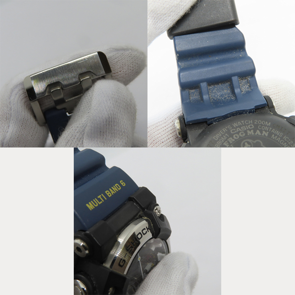 実際に弊社で買取させて頂いたG-SHOCK/Gショック MASTER OF G FROGMAN/フロッグマン Bluetooth 電波ソーラー GWF-A1000-1A2JFの画像 6枚目