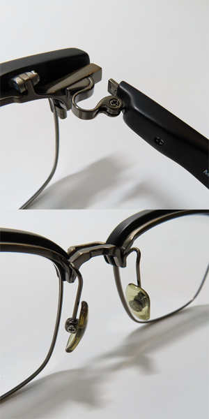 実際に弊社で買取させて頂いた999.9/フォーナインズ 眼鏡/メガネフレーム/アイウェア M-96 9103の画像 5枚目