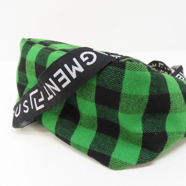 実際に弊社で買取させて頂いたRAMIDUS × FRAGMENT DESIGN/ラミダス ×フラグメント チェック柄 ミニトートバッグの画像 2枚目