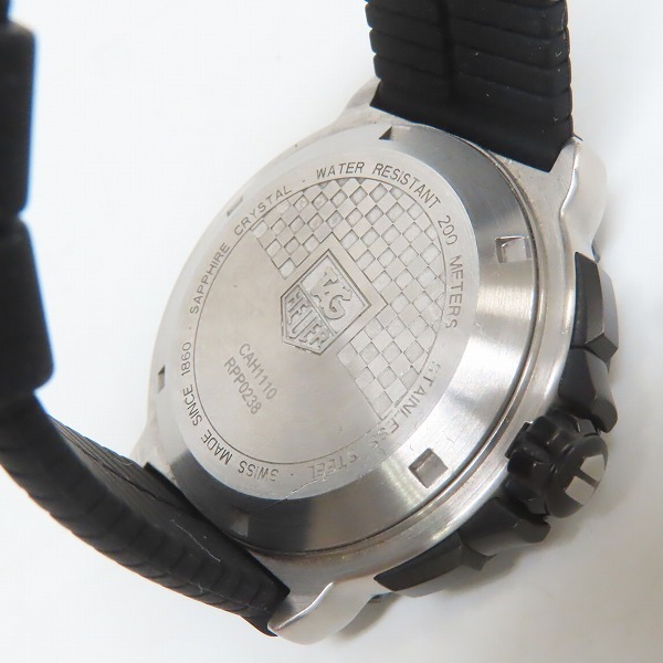 実際に弊社で買取させて頂いたTAG Heuer/タグホイヤー FORMULA1/フォーミュラ1 クロノグラフ CAH1110 RWX2698【動作未確認】の画像 3枚目