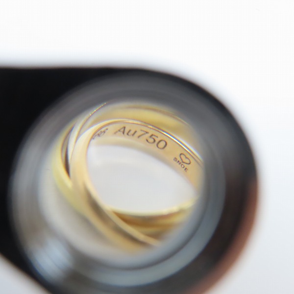 実際に弊社で買取させて頂いたCartier/カルティエ トリニティ チャーム/ペンダントトップ Au750/YG/WG/PGの画像 3枚目