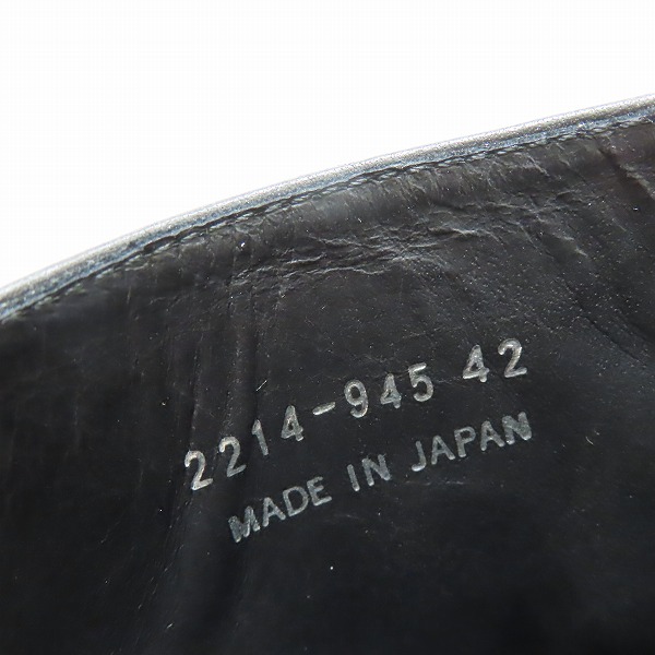 実際に弊社で買取させて頂いたLAD MUSICIAN/ラッドミュージシャン サイドジップ ヒールブーツ 2214-945/42の画像 5枚目