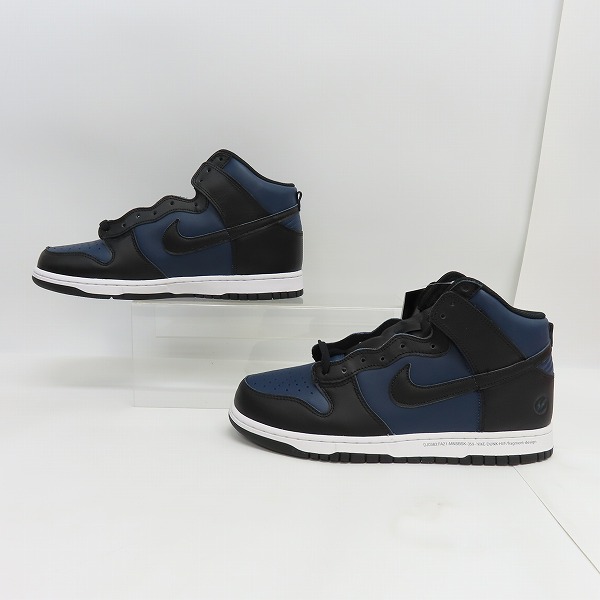 実際に弊社で買取させて頂いた【未使用】NIKE×FRAGMENT DESIGN/ナイキ×フラグメントデザイン DUNK HI/F ダンクハイ ミッドナイトネイビー DJ0383-400/28.5の画像 3枚目