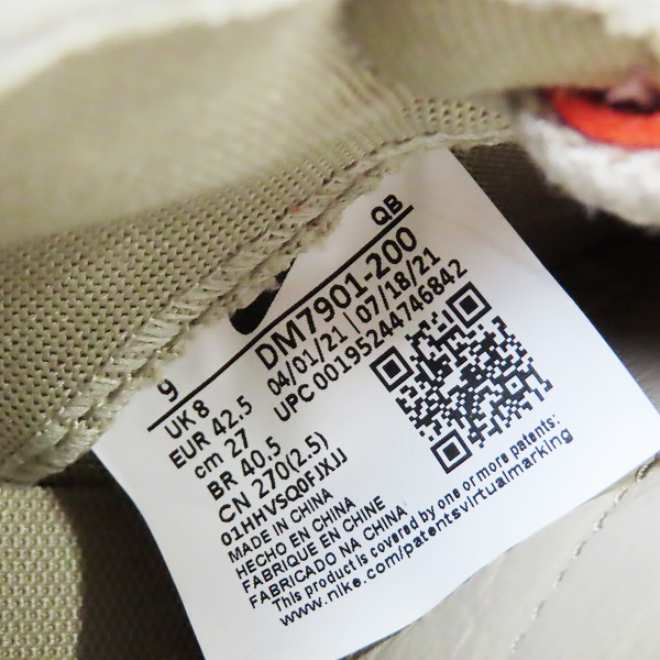 実際に弊社で買取させて頂いた【未使用】NIKE×SACAI×KAWS/ナイキ×サカイ×カウズ BLAZER LOW REED/ブレーザーロー リード DM7901-200/27の画像 5枚目