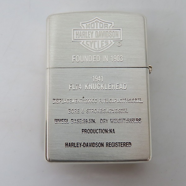 実際に弊社で買取させて頂いたZIPPO/ジッポー HARLEY DAVIDSON/ハーレーダビッドソン 95TH ANNIVERSARY 4号車 1996年製の画像 1枚目