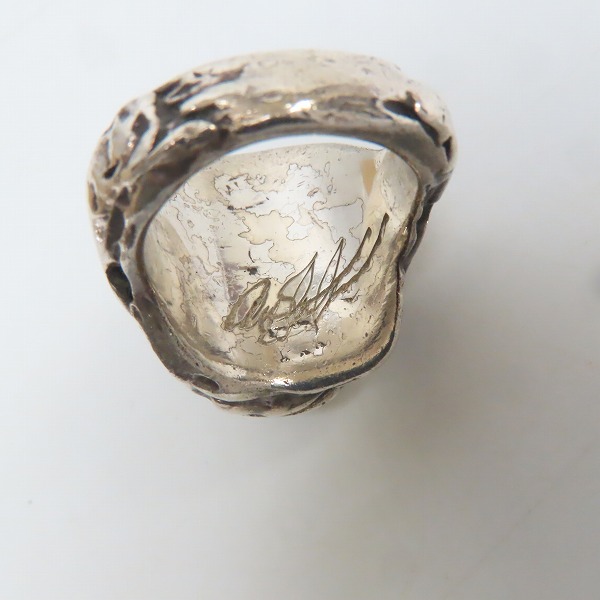 実際に弊社で買取させて頂いたALEX STREETER/アレックスストリーター ベビーエンジェルハートリング サイン入り 15号の画像 6枚目