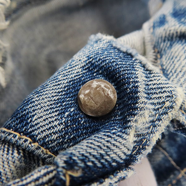実際に弊社で買取させて頂いた【難有り】LEVI’S/リーバイス 507XX 2nd/セカンド 両面タブ/刻印17 ヴィンテージ/ビンテージ デニムジャケット の画像 5枚目