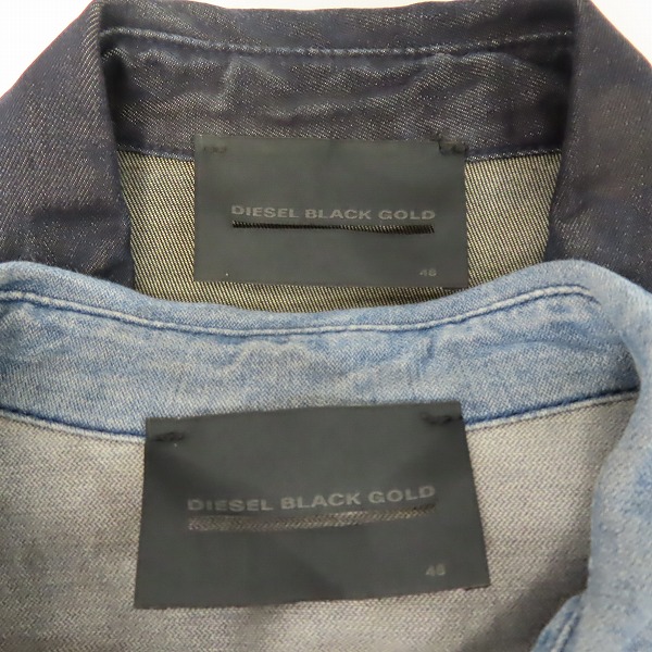 実際に弊社で買取させて頂いたDIESEL BLACK GOLD/ディーゼルブラックゴールド ウエスタン デニムシャツ/2点セットの画像 2枚目