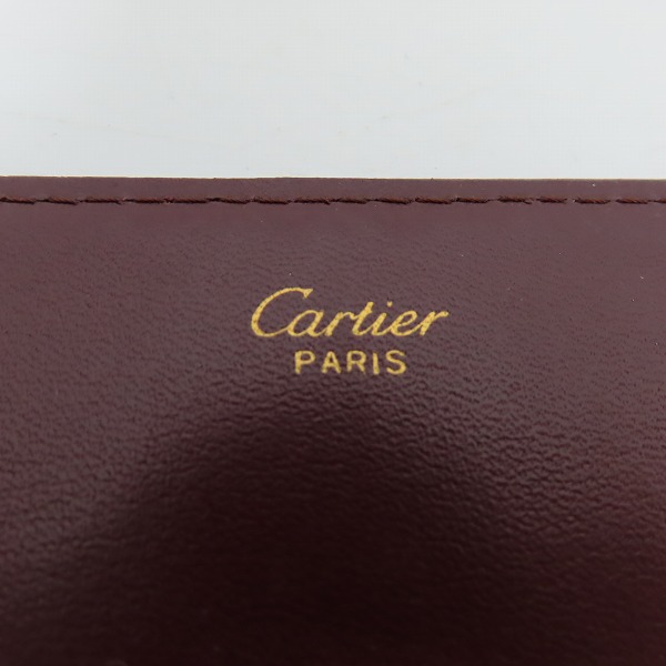 実際に弊社で買取させて頂いたCartier/カルティエ マストライン レザー 二つ折り長財布/クラッチバッグの画像 5枚目