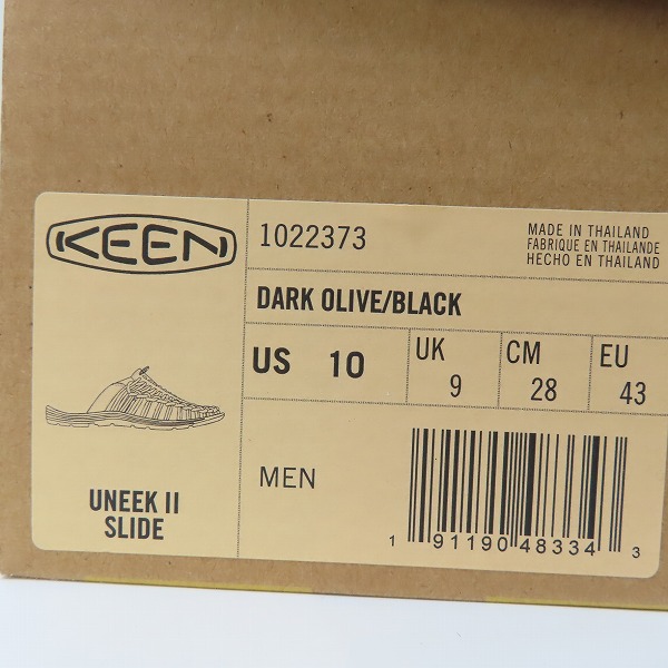 実際に弊社で買取させて頂いた【未使用】KEEN/キーン UNEEK 2 SLIDE/ユニーク ツー スライド サンダル 1022373/28の画像 8枚目
