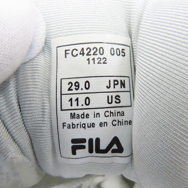 実際に弊社で買取させて頂いた【未使用】FILA/フィラ タッティカD2 スニーカー FC-4220/29.0の画像 5枚目