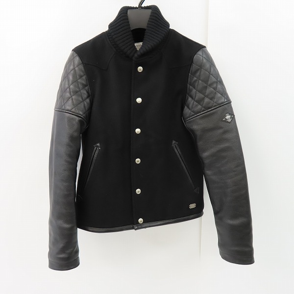 実際に弊社で買取させて頂いたCRIMIE/クライミー WESTERN AWARD JACKET 牛革 袖レザー スタジャン C1H5-JK05 /XS
