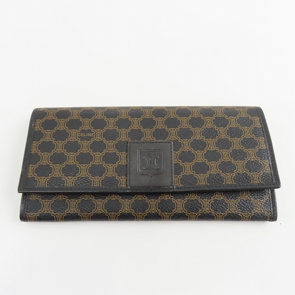 実際に弊社で買取させて頂いたCELINE/セリーヌ マカダム柄 二つ折り 長財布/ロングウォレット