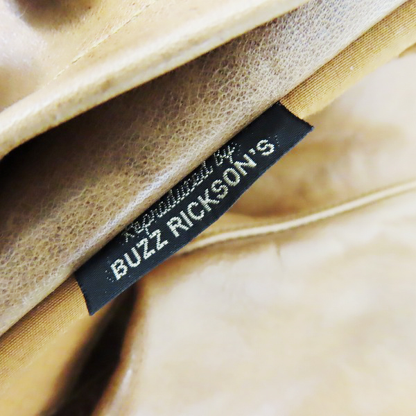 実際に弊社で買取させて頂いたBUZZ RICKSON'S/バズリクソンズ BRONCO HIDE/ブロンコ ハイド 馬革 A-1 レザーフライトジャケット/42の画像 3枚目