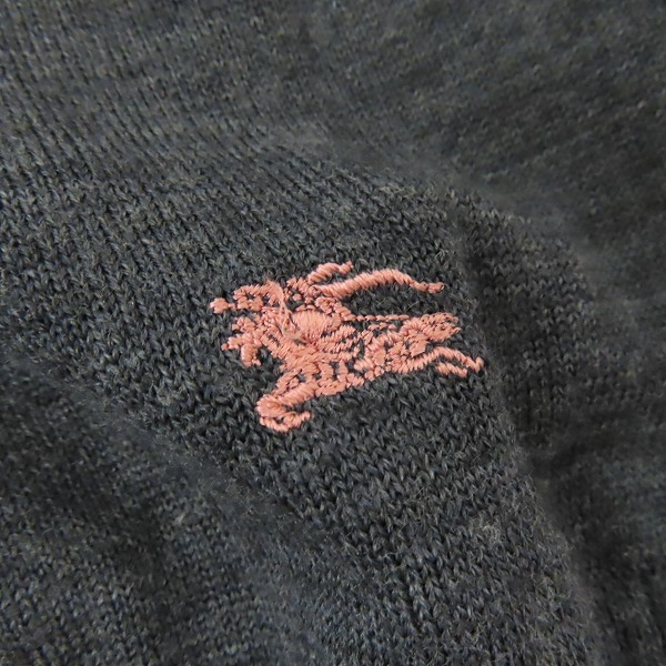 実際に弊社で買取させて頂いたBURBERRY LONDON BLUE LABEL/バーバリーロンドンブルーレーベル ノバチェック ニットカーディガン FBF26-671/38の画像 5枚目