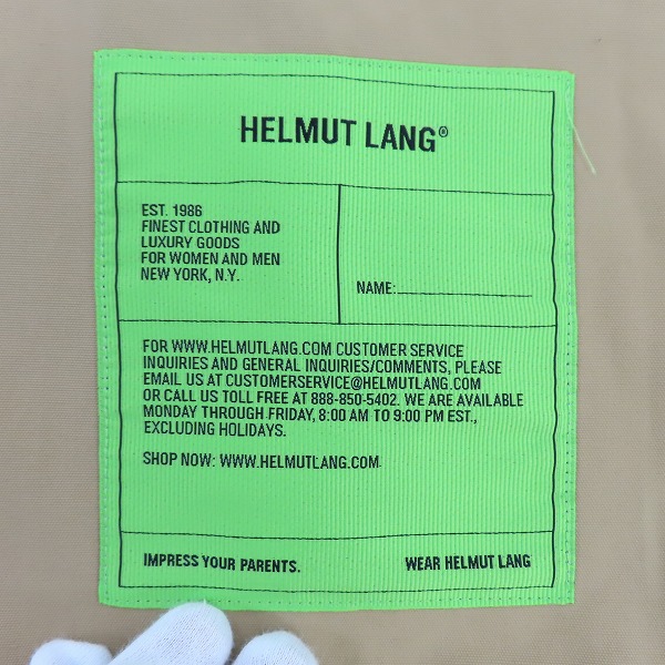 実際に弊社で買取させて頂いたHelmut Lang/ヘルムートラング Logo Patch Zip Shirt ロゴパッチジップ半袖シャツ M04HM501/Lの画像 5枚目