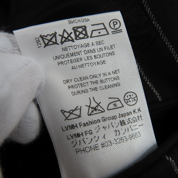 実際に弊社で買取させて頂いた【JPタグ】GIVENCHY/ジバンシー ストライプ テーラードジャケット/44の画像 4枚目