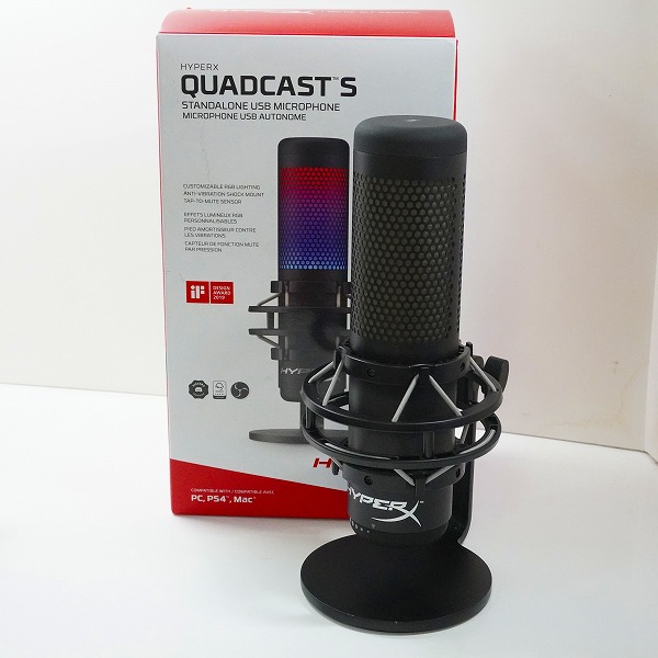 hyerx quadcast s 動作確認済み QuadCast S – USBコンデンサーゲーミングマイク | HyperX