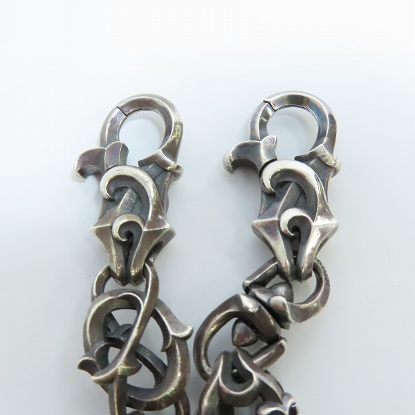 実際に弊社で買取させて頂いた【カスタム】 DEAL DESIGN/ディールデザイン レイジング シルバー ウォレットチェーン ダブルクリップの画像 1枚目