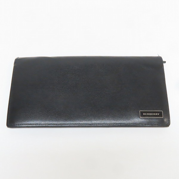 実際に弊社で買取させて頂いたBURBERRY/バーバリー  二つ折り レザー 長財布/ロングウォレット