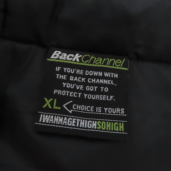 実際に弊社で買取させて頂いたBack Channel/バックチャンネル 中綿 ナイロンジャケット/XLの画像 2枚目