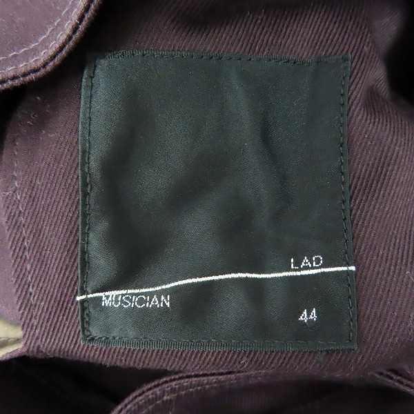 実際に弊社で買取させて頂いたLAD MUSICIAN/ラッドミュージシャン ナポレオンジャケット 2111-361 /44の画像 3枚目