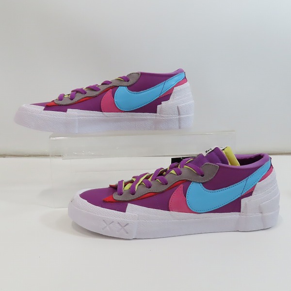 実際に弊社で買取させて頂いた【未使用】 NIKE×KAWS×SACAI/ナイキ×カウズ×サカイ BLAZER LOW/ブレーザーロー パープルダスク DM7901-500/28の画像 3枚目