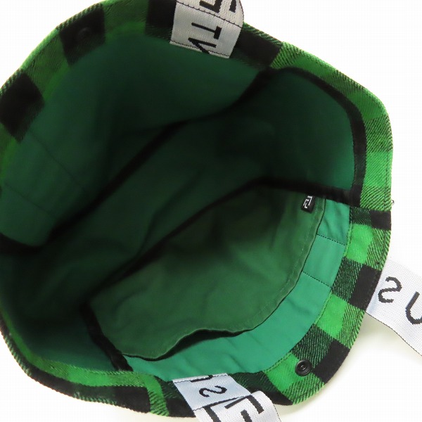 実際に弊社で買取させて頂いたRAMIDUS × FRAGMENT DESIGN/ラミダス ×フラグメント チェック柄 ミニトートバッグの画像 3枚目