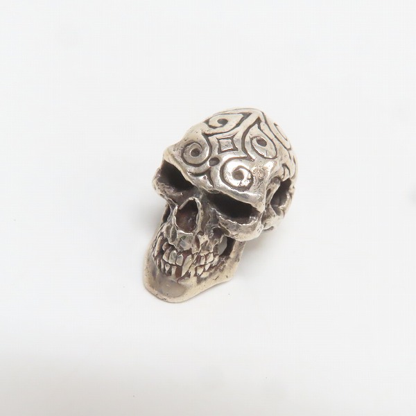 実際に弊社で買取させて頂いたCRAZY PIG/クレイジーピッグ  エングレイブドスカル ペンダント